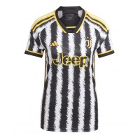 Camiseta Juventus Dusan Vlahovic #9 Primera Equipación para mujer 2023-24 manga corta